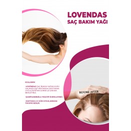 Lovendas Yavaş Uzayan Saçlara Özel Dökülmeyi Önleyen Saç Bakım Yağı 100ml