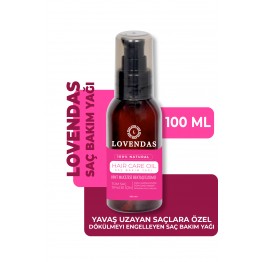 Lovendas Yavaş Uzayan Saçlara Özel Dökülmeyi Önleyen Saç Bakım Yağı 100ml
