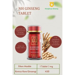 NH Kırmızı Kore Ginseng Tablet – 6 Yıl Yetiştirilmiş Premium Kalite