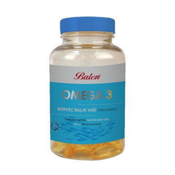 Balen Omega 3 Norveç Balık Yağı 1380 Mg 200 Kapsül Trigliserid Form