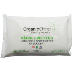 Organic Circle Aloe Vera İçeren Islak Mendil-72li