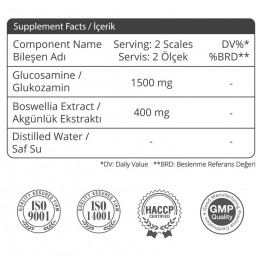 Biomet S1 Glukozamin Sıvı Ekstraktı 500 ml