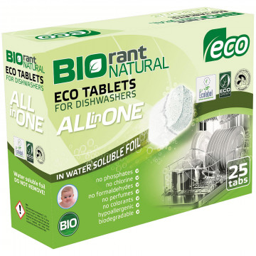 Biorant Organik Bulaşık Makinası Tableti (All İn One) 3Ü 1 Arada