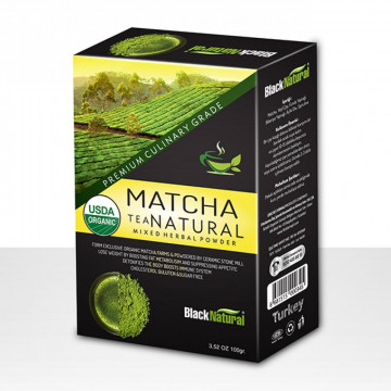Black Natural Karışık Matcha Çayı 100 gr
