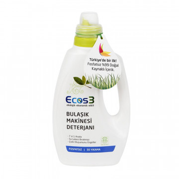 Ecos3 Organik Bulaşık Makinası Sıvı Deterjanı 750 ml