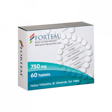 Fortem Erkek Saç Dökülmesi Biotin Çinko 60 Tablet