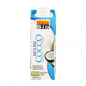 ISOLA BIO Organik Laktozsuz ve Glutensiz Hindistan cevizi Sütü & Pirinç İçeceği (Rice Coco) 250ml