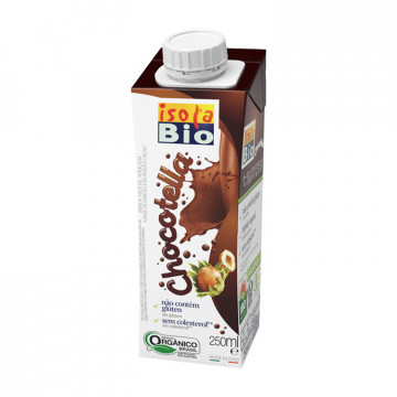 ISOLA BIO Organik Chocotella Glutensiz ve Kakaolu Fındıklı Pirinç İçeceği 250ml