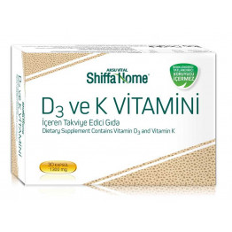 Shiffa Home D3 ve K Vitamini 30 Kapsül