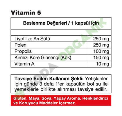 Polen vitamin değerleri Polen vitamin değerleri